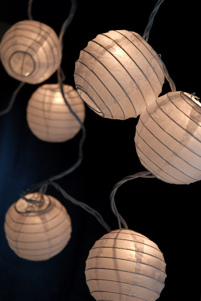 But there is a happy medium paper lantern string lights
